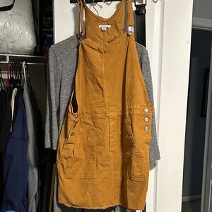 American Eagle Outfitters Tan Corduroy Dress